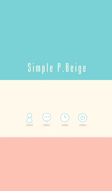 [LINE着せ替え] ピンクベージュ シンプルな着せ替えの画像1