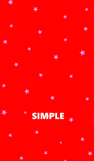 [LINE着せ替え] 赤とピンクの星の画像1