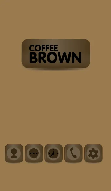 [LINE着せ替え] Simple Coffee Button Theme (JP)の画像1