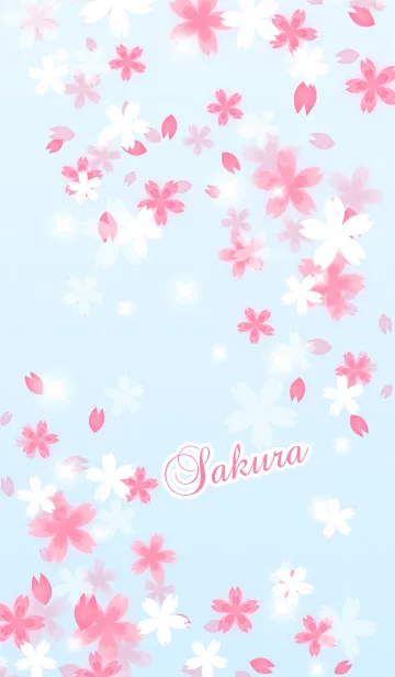 [LINE着せ替え] 可愛い桜の着せかえ3の画像1