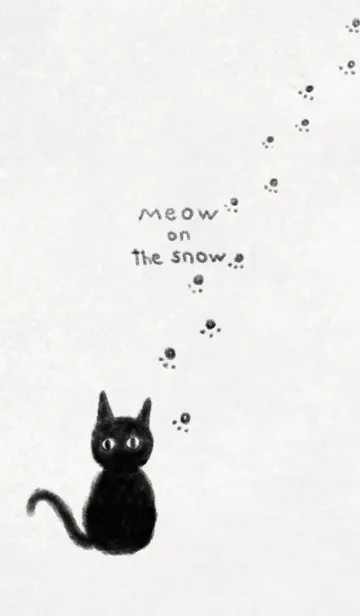 [LINE着せ替え] Meow on the snowの画像1