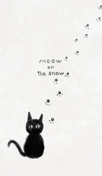 Meow on the snowの着せ替えメイン画像
