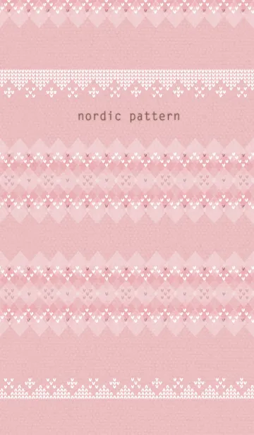 [LINE着せ替え] nordic pattern*pinkの画像1