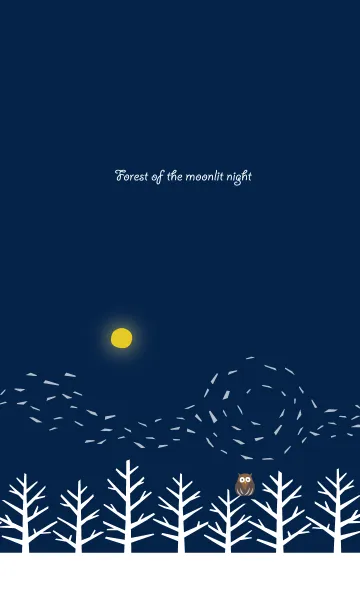 [LINE着せ替え] 月夜の森の画像1