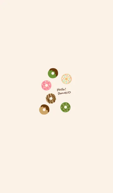 [LINE着せ替え] Hello donuts ！の画像1