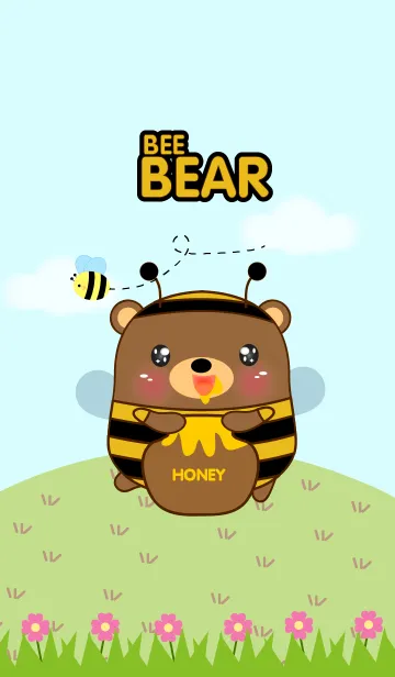 [LINE着せ替え] Bee Bear Theme(jp)の画像1