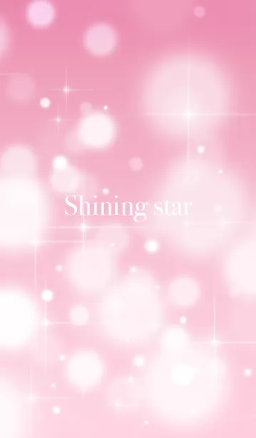 [LINE着せ替え] きらきら星(ピンク)の画像1