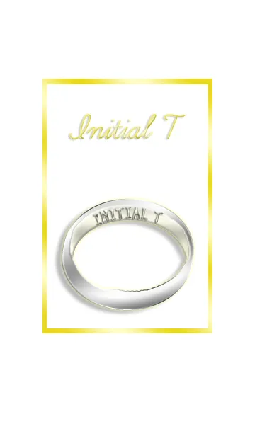[LINE着せ替え] イニシャルリングTの画像1