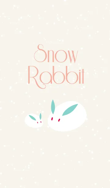 雪うさぎのほのぼの家族の着せ替えメイン画像