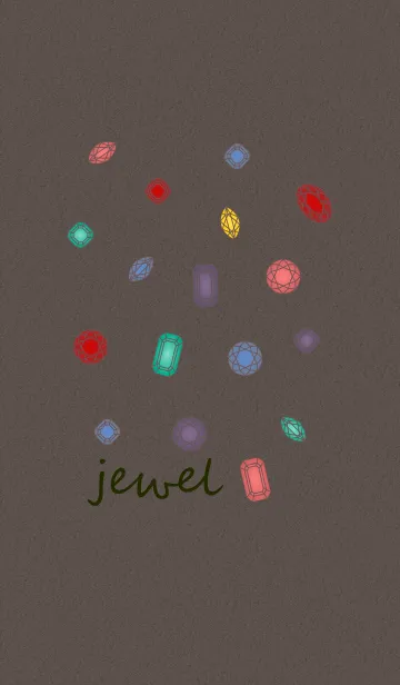 [LINE着せ替え] ジュエル + 黒/グリーンの画像1