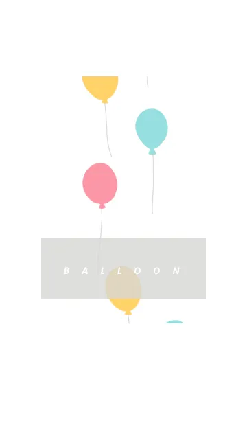 [LINE着せ替え] パステル風船の画像1
