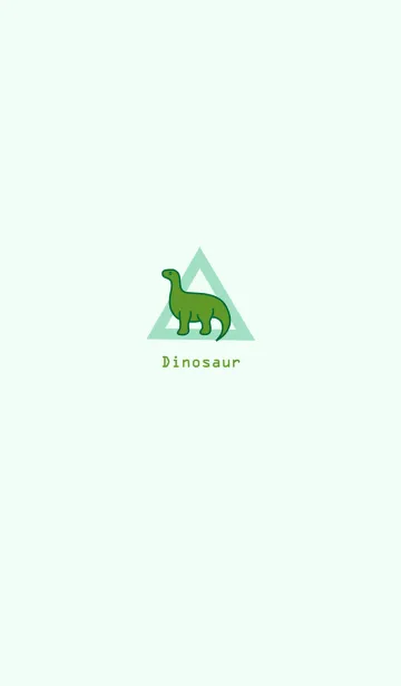 [LINE着せ替え] 古典的な緑の恐竜の画像1