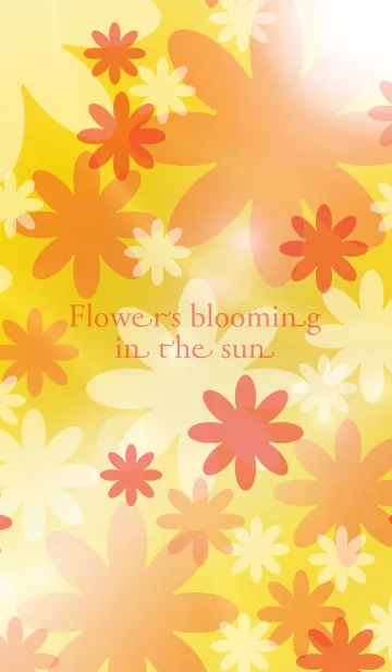 [LINE着せ替え] Flowers blooming in the sunの画像1