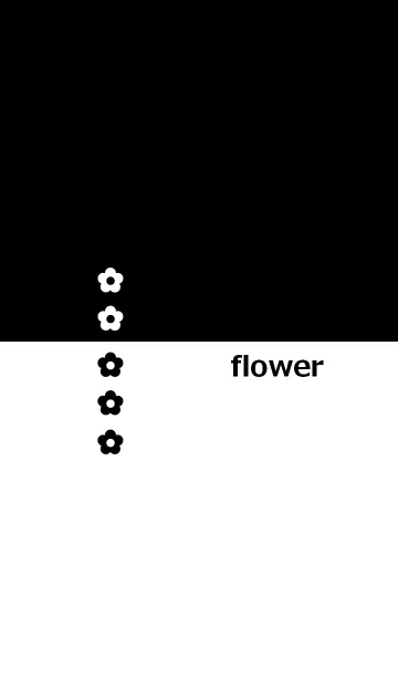 [LINE着せ替え] 花とツートンカラー3の画像1