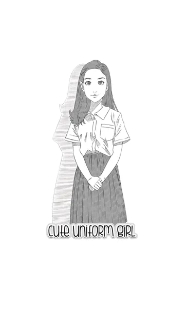 [LINE着せ替え] Cute uniform girlの画像1