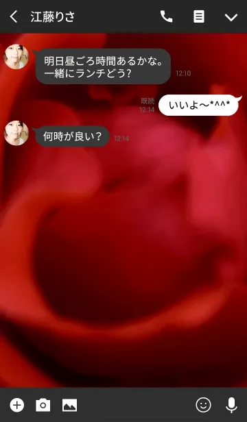 [LINE着せ替え] BEAUTIFUL RED ROSEの画像3