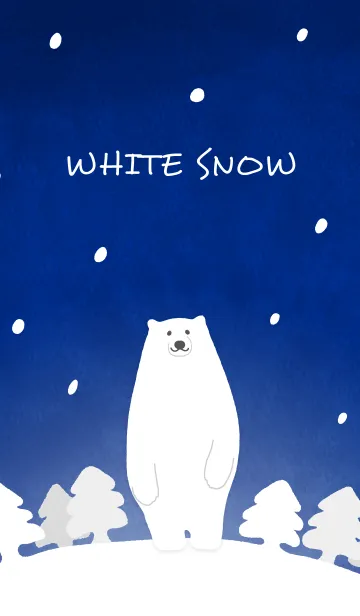 [LINE着せ替え] ❄︎WHITE SNOW❄︎の画像1