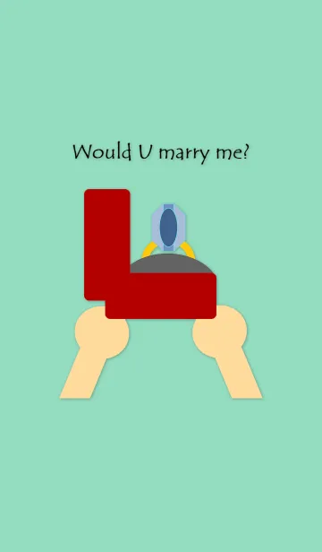[LINE着せ替え] Would U marry me？(Japan)の画像1