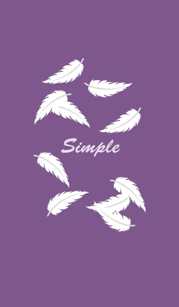 美しい白い羽のLINE着せ替え