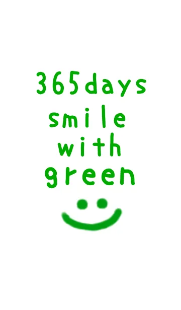 [LINE着せ替え] 365days smile with green！！の画像1