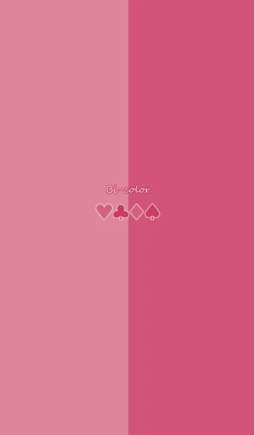 [LINE着せ替え] バイカラー -Pink ＆ Pink-の画像1