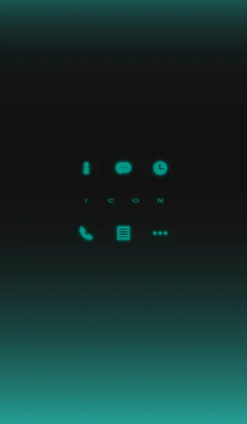 Simple Icon - TEAL -の着せ替えメイン画像