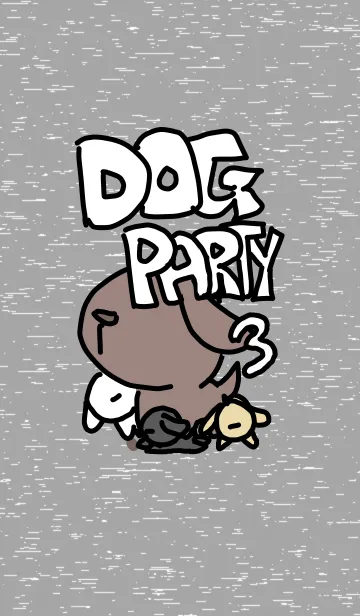 [LINE着せ替え] dog party3の画像1
