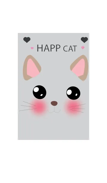 [LINE着せ替え] Happy Happy cat 1の画像1