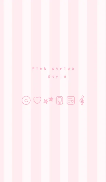 Pink stripe styleの着せ替えメイン画像