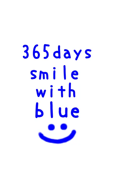 [LINE着せ替え] 365days smile with blue！！の画像1