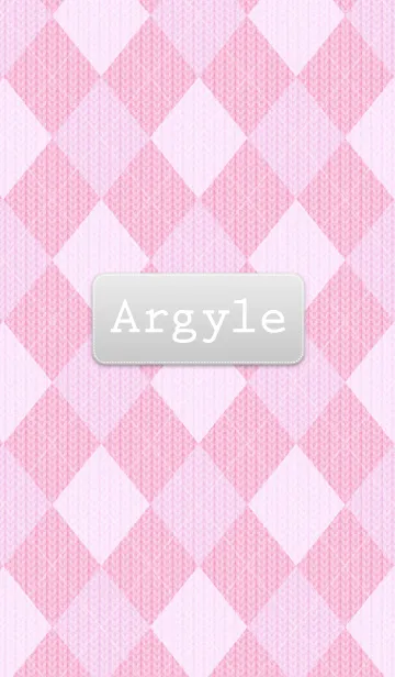 [LINE着せ替え] Argyle knit "Pink"の画像1
