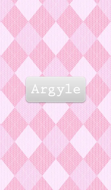 Argyle knit "Pink"のLINE着せ替え