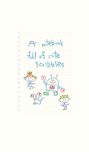 ノートにかわいい落書き 15の着せ替えメイン画像
