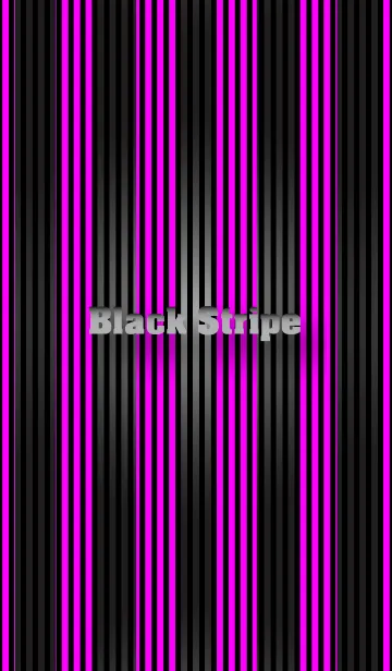 [LINE着せ替え] Black Stripe (Pink) Theme.の画像1