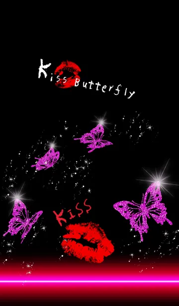 [LINE着せ替え] Kiss Butterflyの画像1