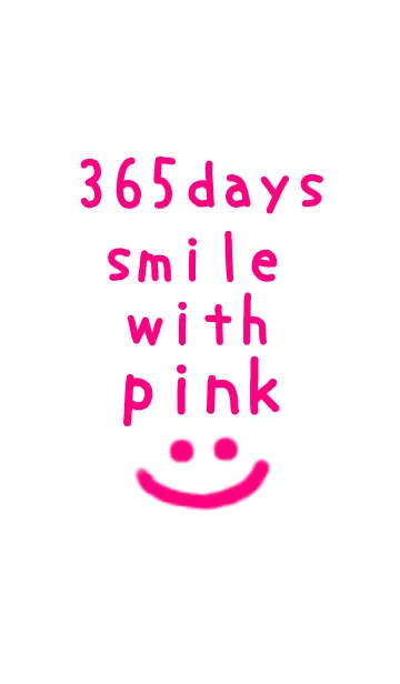 [LINE着せ替え] 365days smile with pink！！の画像1