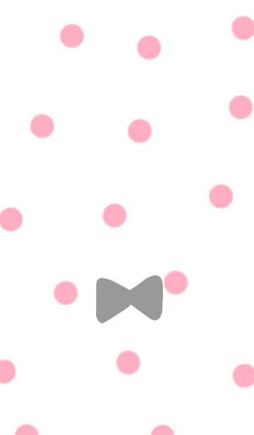 [LINE着せ替え] 水玉とリボン。キュート。の画像1