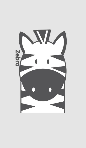 [LINE着せ替え] Simple Zebra Zebra Theme(jp)の画像1