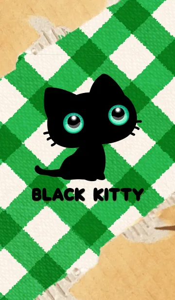 [LINE着せ替え] 黒い子猫！の画像1