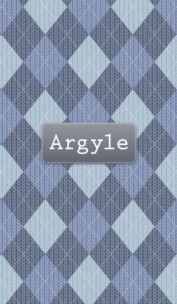 Argyle knit "Navy"のLINE着せ替え
