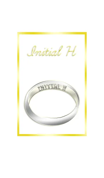 [LINE着せ替え] イニシャルリングHの画像1