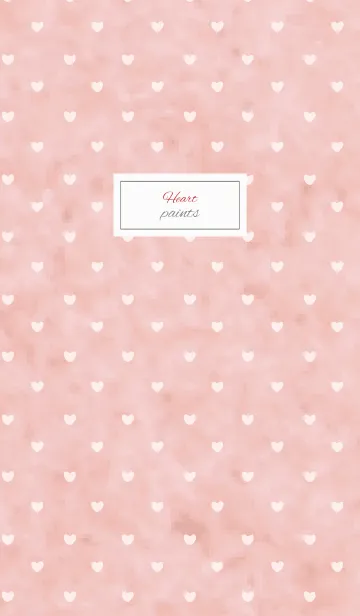 [LINE着せ替え] paints / pink (heart)の画像1