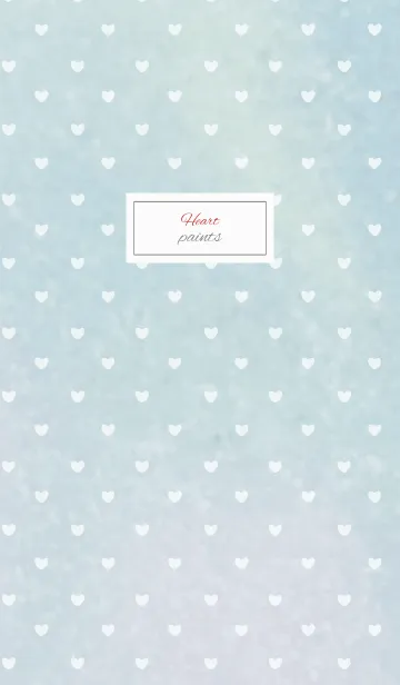 [LINE着せ替え] paints / blue (heart)の画像1