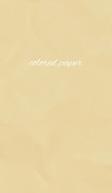 [LINE着せ替え] colored paper / yellowの画像1