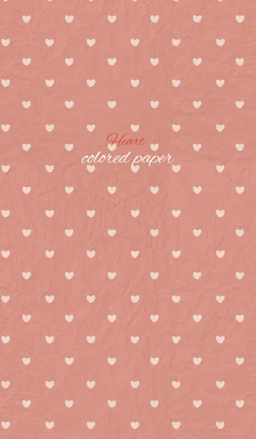 [LINE着せ替え] colored paper / red (heart)の画像1