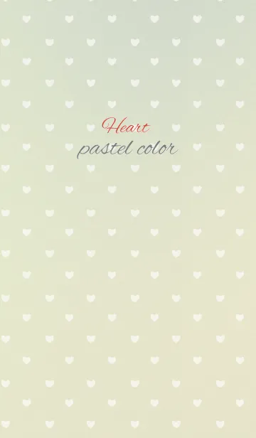 pastel color / Yellow green purple heartの着せ替えメイン画像