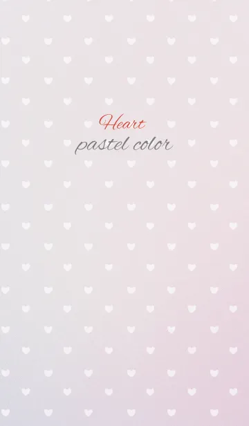 [LINE着せ替え] pastel color / purple and pink (heart)の画像1