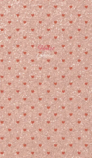 [LINE着せ替え] Glitter / red (heart)の画像1