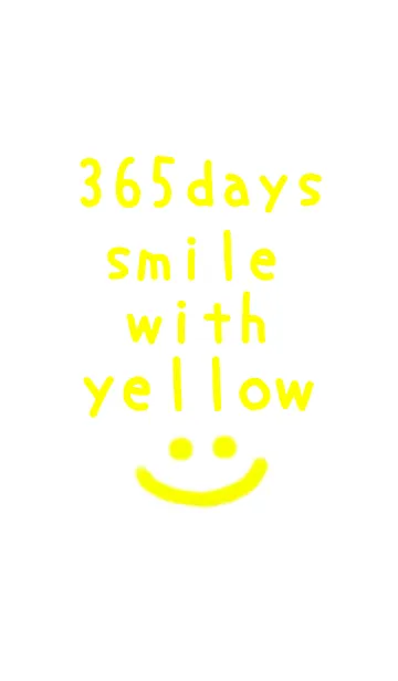 [LINE着せ替え] 365days smile with yellow！！の画像1