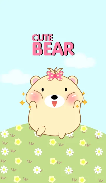 [LINE着せ替え] Cute Girl fat Bear theme(jp)の画像1